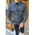 Black Slim Fit Double Pocket Jacket