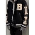 Mens Casual PU Leather Spliced Jacket