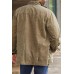 MENS LONG SLEEVE BUTTON ZIP TOP